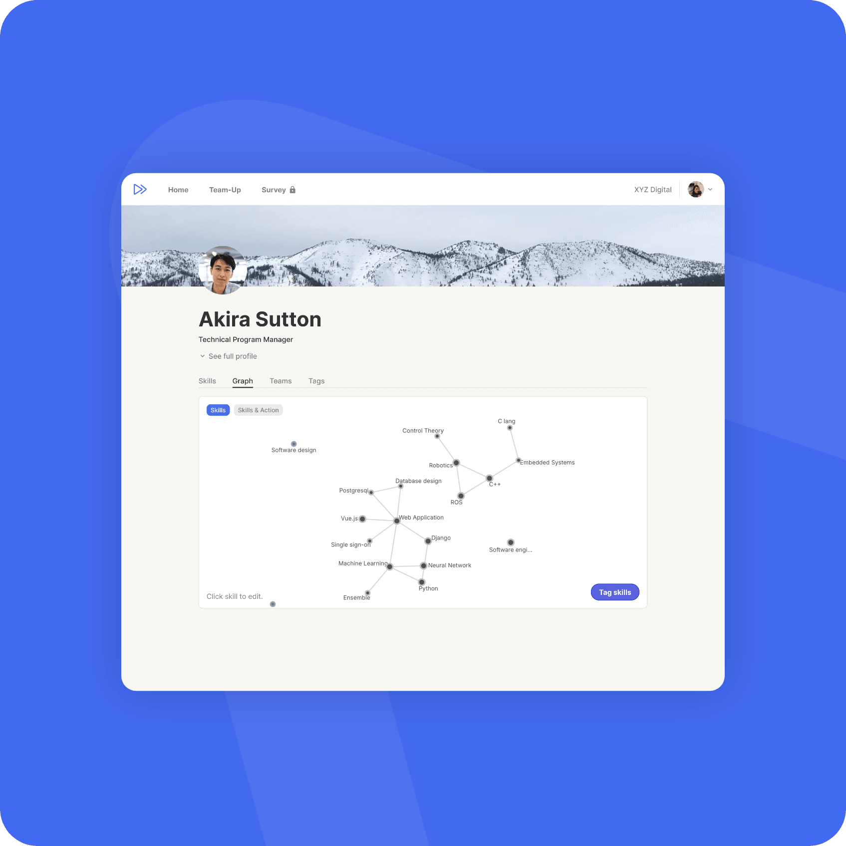 A revolutionary skills-based networking portal.